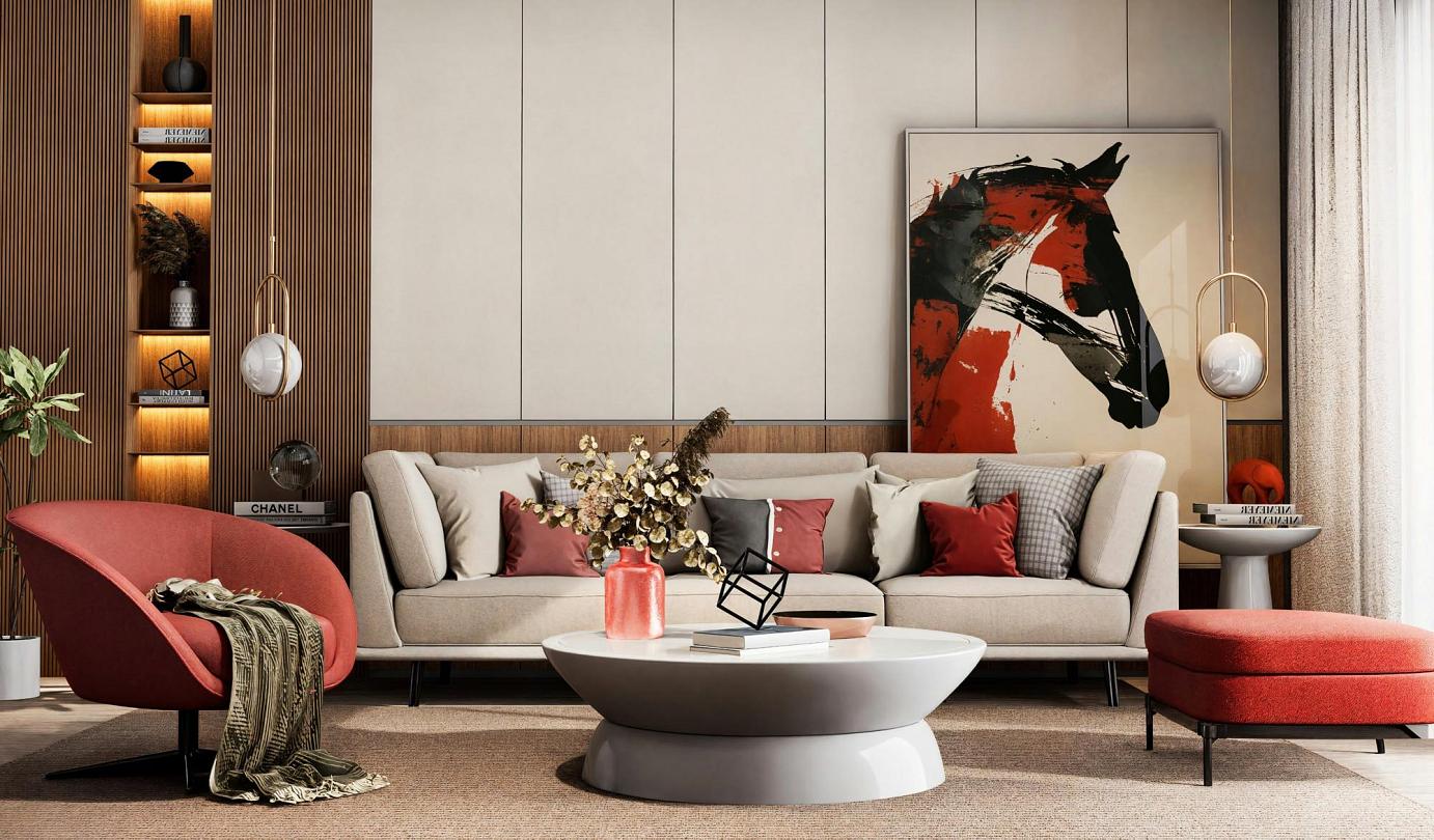 Ruby Stays corporate accommodation with living room near Excel